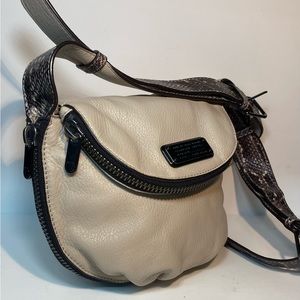 Marc by Marc Jacobs Q Mini Natasha Crossbody Bag in Papyrus w/ Snakeskin Print